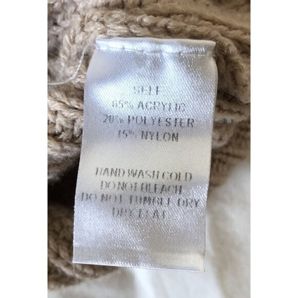 Lulus Oversized Knit Sweater Womens XS V-neck back Old Money Capsule Wardrobe - Picture 4 of 6